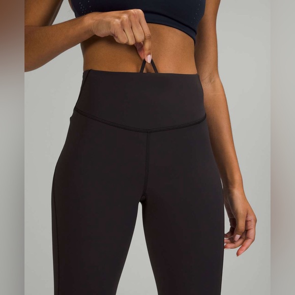 Lululemon Base Pace High Rise Tight 28" Brushed size 0 Black BLK - Picture 3 of 5